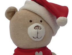 Медвежонок Рождественский, Обними Меня (высота - 20 см) (цвет, кремовый)