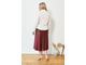 Стильная юбка арт. 1188 (цвет бордо) Размеры 52-64
