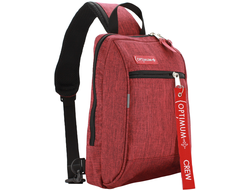 Рюкзак с одной лямкой - сумка на грудь Optimum XXL RL, красный