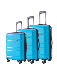 Комплект из 3х чемоданов Somsonya London Полипропилен + S,M,L голубой