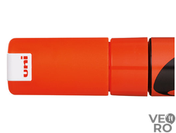 Маркер меловой Uni Chalk 8 мм клиновидный (оранжевый)