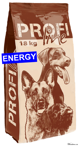PREMIL PROFI LAINE ENERGE  (ПРЕМИЛ ПРОФИ ЛАЙН ЭНЕРДЖИ) корм для молодых собак крупных и средних пород, а также для взрослых активных собак с легкими  физическими нагрузками( мясной микс ) 18 КГ.