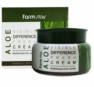 Farmstay Крем для лица Освежающий с экстрактом алоэ Visible Difference  Cream Aloe , 100 г. 800086