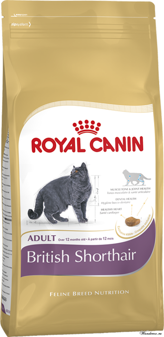 Royal Canin British Shorthair Adult Роял Канин Бритиш Шортхэйр Эдалт Корм для кошек породы британская короткошерстная 0,4 кг