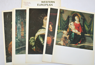 Западноевропейская живопись. Комплект открыток 16 шт. Л.: Аврора. 1974г.