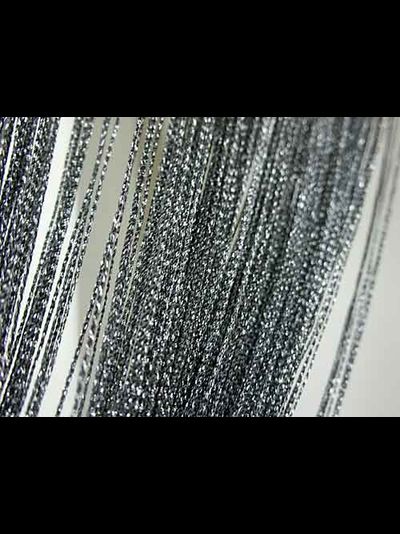 Нитяная штора с люрексом