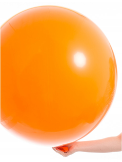 шар гигант (оранжевый) с надписью