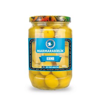 Оливки маринованные с косточкой ”Кырма» (Kırma Yeşil Zeytin), 4XL, 400 гр., Marmarabirlik, Турция