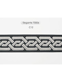Арт. 70006, серия Elegante. Тесьма жаккардовая с "косичкой"