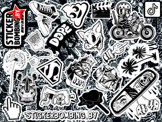 СТИКЕРБУК MINI №2- STICKER BOMBING ALBUM MINI №2