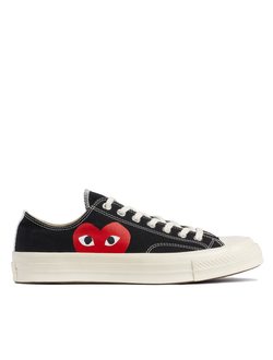 КЕДЫ CONVERSE PLAY COMME DES GARCONS черные фото