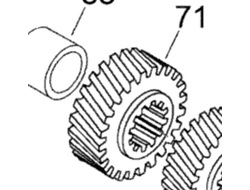 Шестерня КПП оригинал BRP M875156151/875156151 для BRP LYNX/Ski-Doo