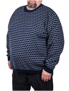 Джемпер - пуловер мужской большого размера 70077475 (Размеры: 60-80) свитер мужской большого размера