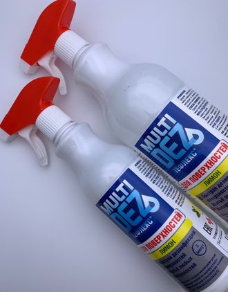 Мультидез-Тефлекс для дезинфекции и мыться поверхностей с отдушкой ЛИМОН (триггер) 1 литр