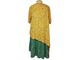 Легкая и женственная юбка из хлопковой ткани (цвет зеленый)арт. 5163 Размеры 58-84
