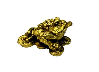 Денежная жаба с монеткой 7х5х3 (под бронзу)