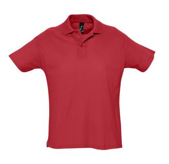 1379 Рубашка поло мужская SUMMER 170, красный