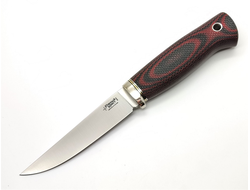 Нож Удобный Эксперт сталь N690 черно-красная микарта