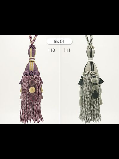 Iris 01, серия Delisious Decor, 84 см. Многоцветные кисточки-подхваты