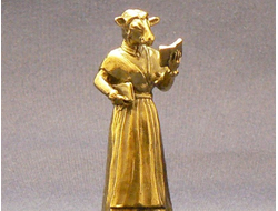фигурка из латуни овца с книгой