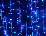 Гирлянда-штора 600 светодиодов, 3х3 м синяя (гарантия 14 дней)