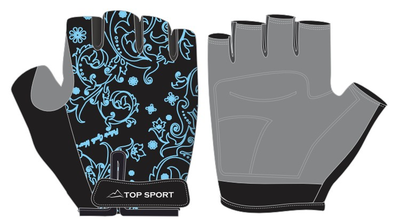 Перчатки велосипедные TOP SPORT детские 8842 blue