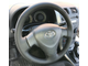 Кожаная накладка на руль Toyota Corolla X (E140, E150) (2006-2012), Matrix II (E140) (2008-2014), Auris I (2006-2010), черная