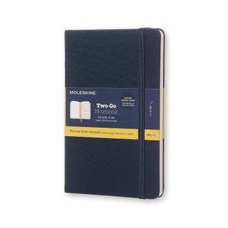 Записная книжка Moleskine Two-Go (Medium 11,5 x 17,5 см) , синий