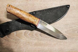 Нож Gladius B из кованой 95Х18, стабилизированная карелка, фибра