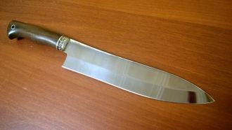 Кухонный нож №4 &quot;Шеф&quot; из кованой стали 95Х18, рукоять венге