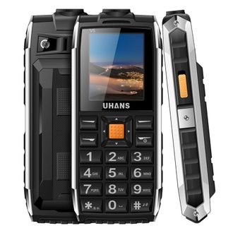 Водо-пыле-защищенный ударопрочный телефон UHANS с большим аккумулятором