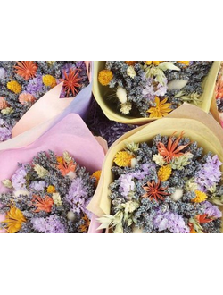 Букет сухоцветы и лаванда «Нежные чувства»