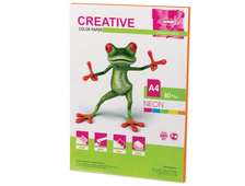 Бумага CREATIVE color (Креатив) А4, 80г/м, 50 л. неон оранжевая, БНpr-50ор, ш/к 40402 110518