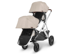 Коляска 2в1 для двойни UPPABaby Vista V2 Declan Бежевый Шафран (люлька 2шт и прогулка 2шт)