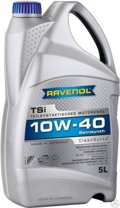 Мотороне масло Ravenol TSI 10W40 полусинтетическое 5 л.