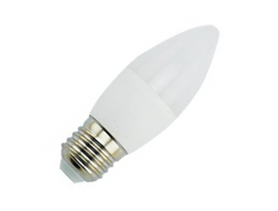 Лампа светодиодная Ecola свеча E27 7W 4000K 4K 103x37 пласт./алюм. Premium C7RV70ELC