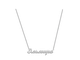 Кулон - подвеска с именем Эльмира из белого золота 585 пробы