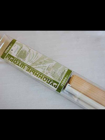 Zebra RM Linen, рулонные шторы день-ночь под натуральный лен в сборе