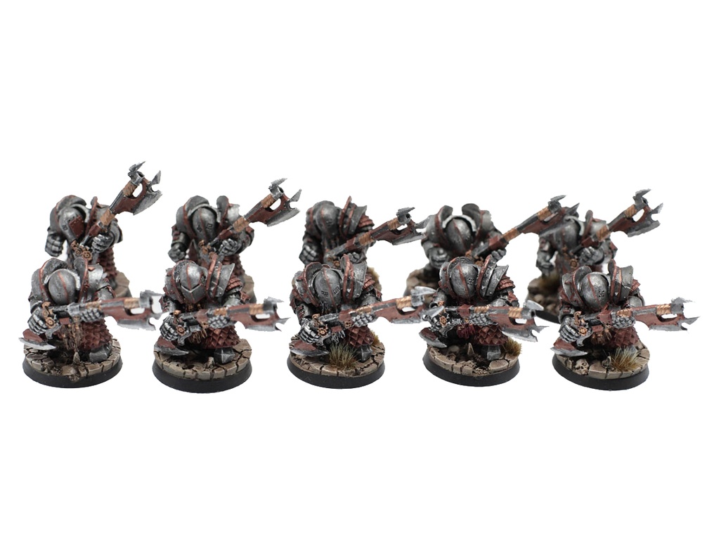 CHAOS DWARF - CHAOS DWARF INFERNAL GUARD WITH FIREGLAIVES