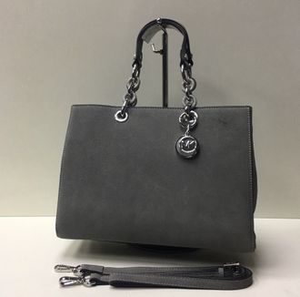 Сумка Michael Kors Cynthia Suede Grey / Серый