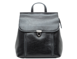 Кожаный женский рюкзак-трансформер Trim чёрный