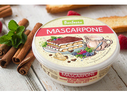 Сыр мягкий «Маскарпоне» с массовой долей жира в сухом веществе 78%, 250 г, (Bonfesto)