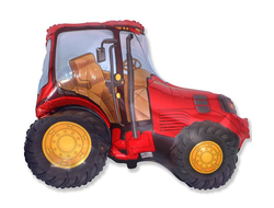 Фольгированная фигура "Трактор красный"