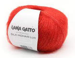 Ярко красный арт.6024 Silk Mohair Lux 78% супер кид мохер 14% шелк 4% люрекс 25г/210м