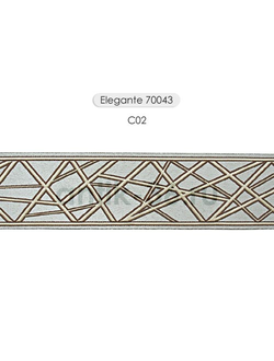 Арт. 70043, серия Elegante. Жаккардовая тесьма с футуристическим дизайном