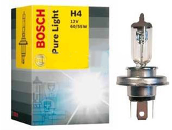 Лампа галогенная BOSCH Pure Light Standart H4 12 V 60/55W 1 шт.