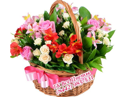 Корзина цветов Грани красок