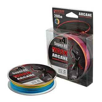 Плетеный шнур Mask Arcane X4 Multicolor 200м 0,24мм