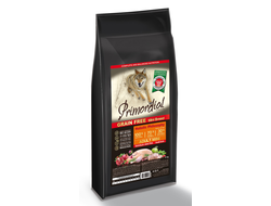 Primordial Grain Free Adult Mini Quail & Duck беззерновой корм с перепёлкой и уткой для взрослых собак мелких пород 6 кг
