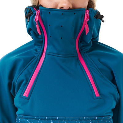 Куртка-анорак женская сноубордическая DF UKTUS Woman Dark Ocean-Pink 800240-438